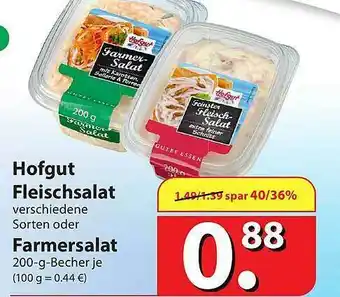 Famila Nord Ost Hofgut Fleischsalat Farmersalat Angebot