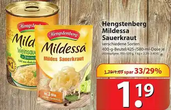 Famila Nord Ost Hengstenberg Mildessa Sauerkraut Angebot