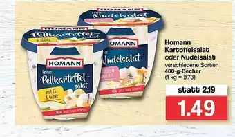 Famila Nord West Homann Kartoffelsalat Oder Nudelsalat Angebot