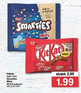 Famila Nord West Kitkat Lion Oder Smarties Minis Angebot