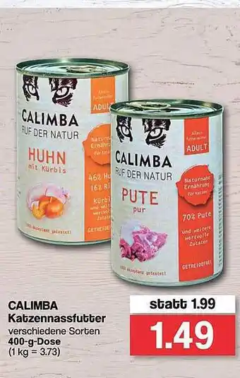 Famila Nord West Calimba Katzennassfutter Angebot