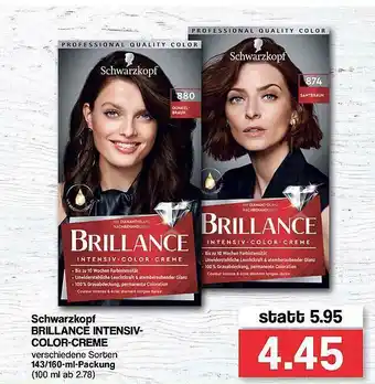 Famila Nord West Schwarzkopf Brillance Intensiv-color-creme Angebot