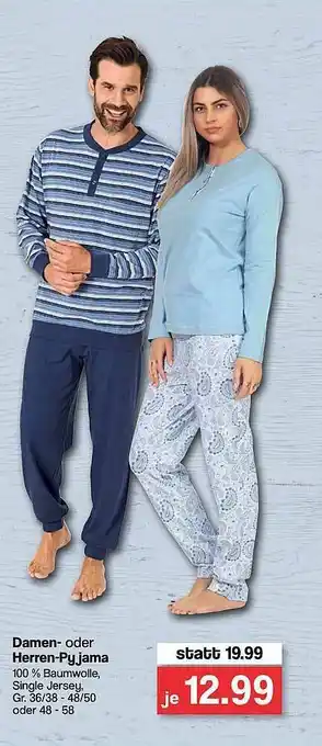 Famila Nord West Damen- Oder Herren-pyjama Angebot