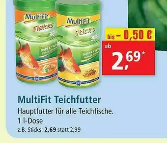 Fressnapf Multifit Teichfutter Angebot