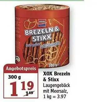 Globus Xox Brezeln & Stixx Angebot