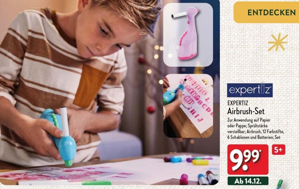 EXPERTIZ AirbrushSet Angebot bei Aldi Nord