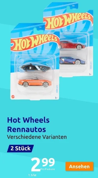 Action Hot Wheels Rennautos 2 Stück Angebot