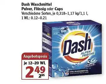 Globus Dash Waschmittel Pulver Flüssig Oder Caps Angebot