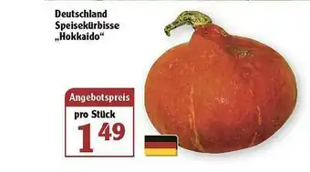 Globus Deutschland Speisekürbisse „hokkaido” Angebot