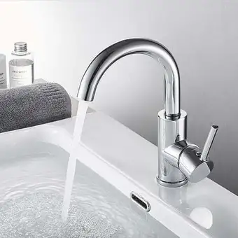 ManoMano Auralum wasserhahn bad, 360° drehbare waschtischarmatur bad, waschbecken armatur mit hohem auslauf, mischbatterie für badezim Angebot