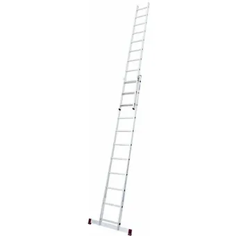 ManoMano Krause corda alu schiebeleiter anlegeleiter 2 x 8 tritte l: 390 cm 2-teilig Angebot