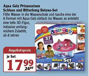 Globus Aqua Gelz Prinzessinen Schloss Und Rittergurg Deluxe-set Angebot