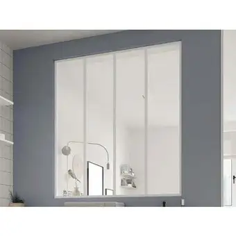 ManoMano Atelier-glaswand - 120 x 130 cm - thermolackiertes aluminium - weiß - bayview Angebot