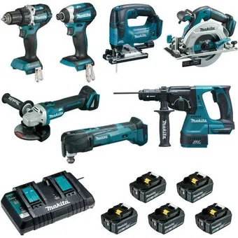 ManoMano Set mit 7 maschinen (ddf484 + dtd154 + dga506 + dhs680 + dhr243 + dtm51 + djv182) makita - dlx7014ptj Angebot