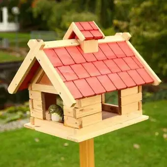 ManoMano Vogelhaus vögelhäuschen holz vogelfutterhaus futterhaus xxl vogelvilla vogel Angebot