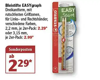 Globus Bleistifte Easy Graph Angebot