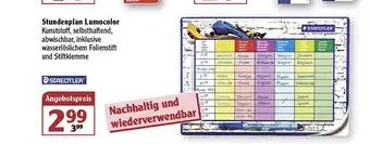 Globus Stundenplan Lumocolor Angebot