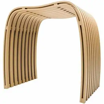 ManoMano Schulte badhocker aus natur bambus, 46 x 40 x 30 cm, rutschfest, stabil, ergonomisch, komfortabel Angebot