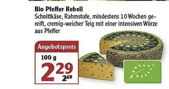 Globus Bio Pfeffer Rebell Angebot