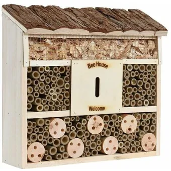 ManoMano Xxl insektenhotel insektenhaus 29,5x28,5x10 cm nistkasten brutkasten bienen Angebot