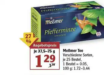 Globus Meßmer Tee Angebot