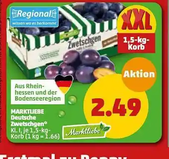 PENNY Marktliebe Deutsche Zwetschgen Angebot