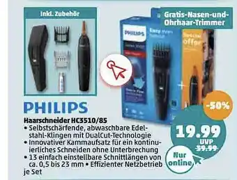 PENNY Philips Haarschneider Hc3510.85 Angebot