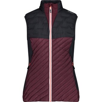 Intersport Cmp damen weste woman vest hybrid burgundy 36 Angebot
