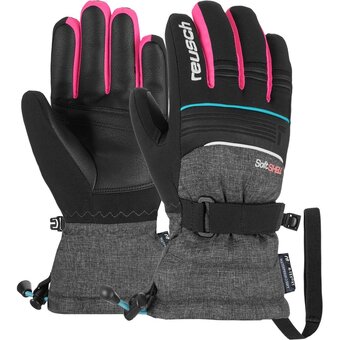 Intersport Reusch kinder handschuhe reusch kondor r-tex xt junior black / black melange / knockout pink 4,5 Angebot