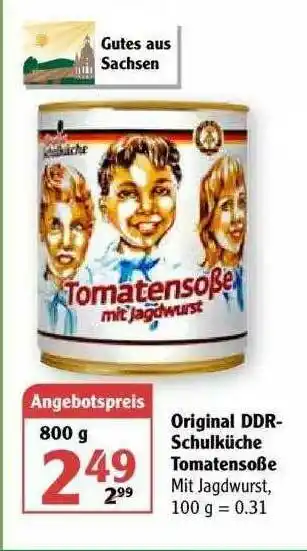 Globus Origina Ddr-schulküche Tomatensoße Angebot