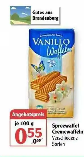 Globus Sprrewaffel Cremewaffeln Angebot