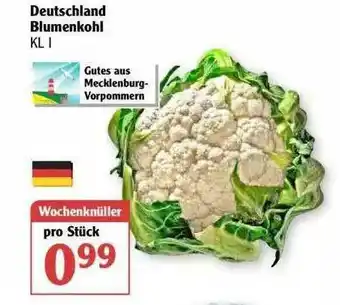 Globus Deutschland Blumenkohl Angebot