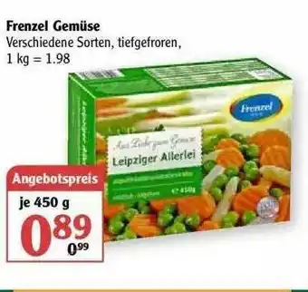 Globus Frenzel Gemüse Angebot