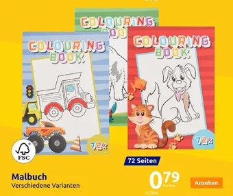 Action Malbuch Verschiedene Varianten 72 Seiten Angebot