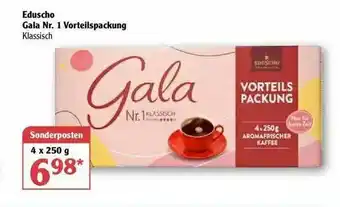 Globus Eduscho Gala Nr. 1 Vorteilspackung Angebot