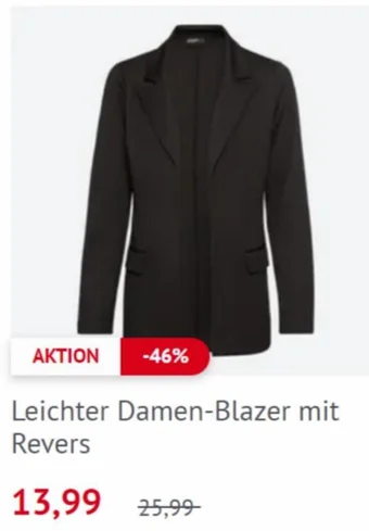 NKD Leichter Damen-Blazer mit Revers Angebot