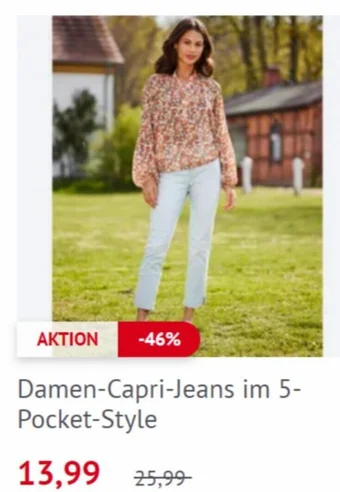 NKD Damen-Capri-Jeans im 5-Pocket-Style Angebot