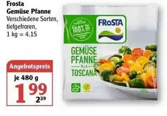 Globus Frosta Gemüse Pfanne Angebot