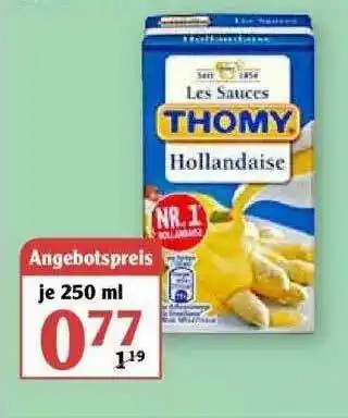 Globus Les Sauces Thomy Hollandaise Angebot