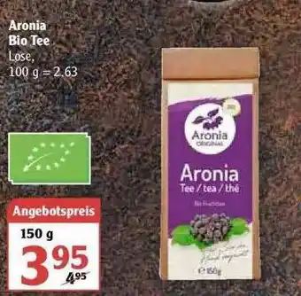 Globus Aronia Bio Tee Angebot