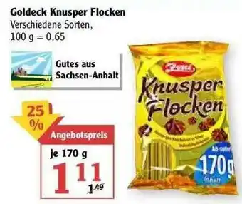 Globus Goldeck Knusper Flocken Angebot