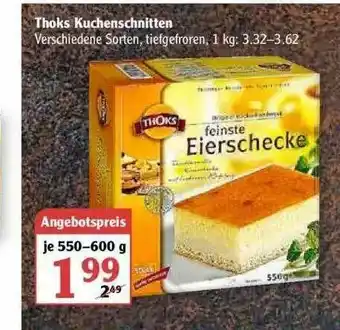 Globus Thoks Kuchenschnitten Angebot