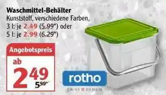 Globus Rotho Waschmittel-behälter Angebot