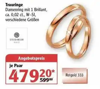 Globus Trauringe Angebot