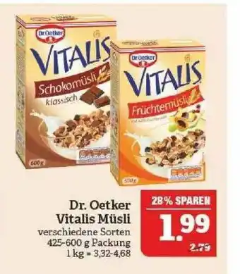 Marktkauf Dr Oetker Vitalis Müsli Angebot