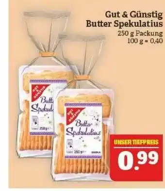 Marktkauf Gut & Günstig Butter Spekulatius Angebot