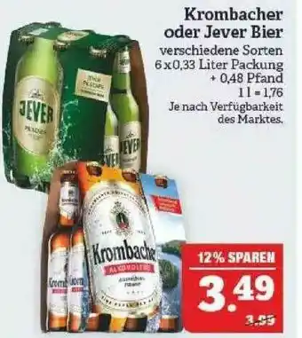 Marktkauf Krombacher Oder Jever Bier Angebot