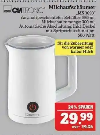 Marktkauf Cntronic Milchaufschäumer Angebot