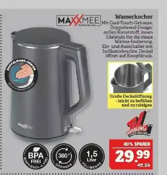 Marktkauf Maxxmee Wasserkocher Angebot