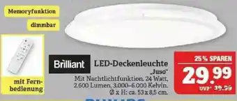 Marktkauf Brilliant Led-deckenleuchte „juso” Angebot